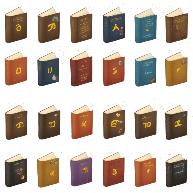 10 books emoji