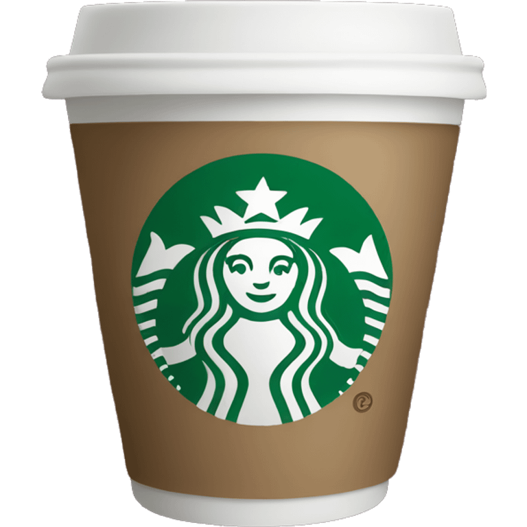 Starbucks in Christmas cup emoji