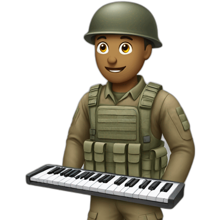 soldier with keyboard emoji