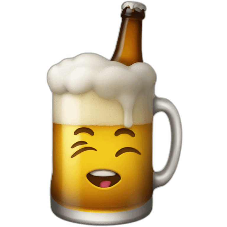 Today avec une bierre emoji