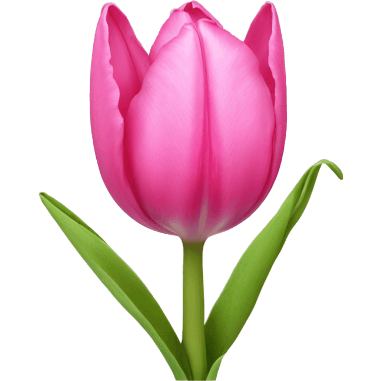 Pink tulip  emoji