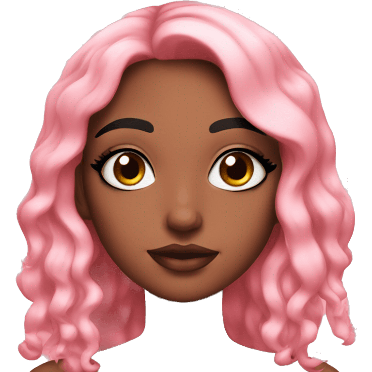 Cute pink makeup  emoji