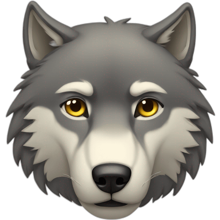 Wolf sad emoji