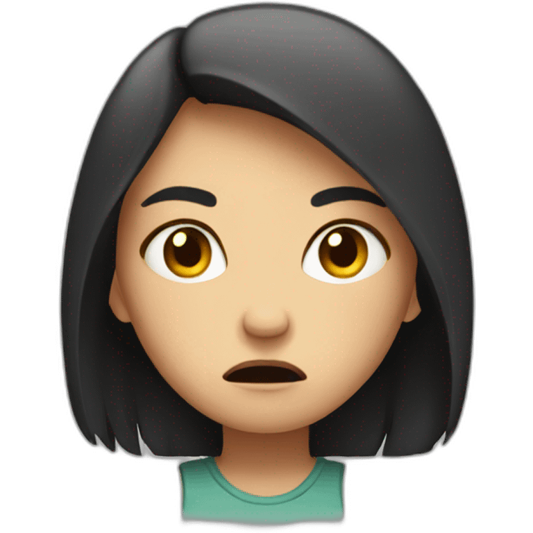 Angry girl  emoji