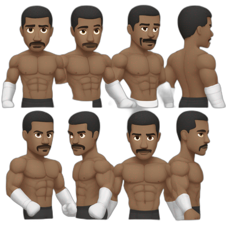 Adonis Creed qui ne comprends pas quelque chose et se tape la tête  emoji