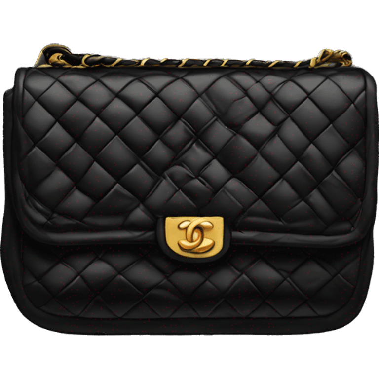 Black Chanel purse emoji