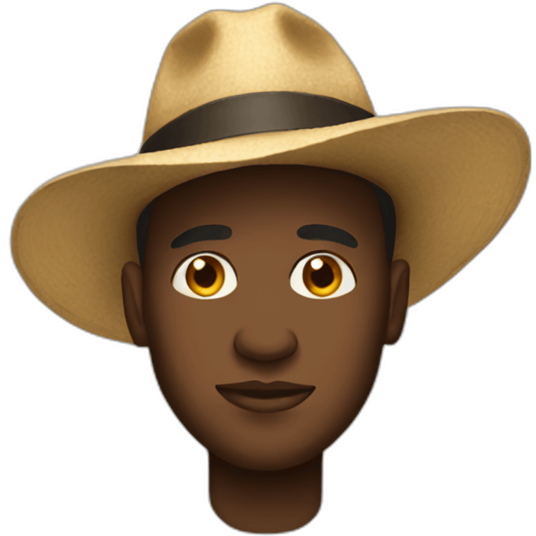 black-man-wearing-big-hat emoji