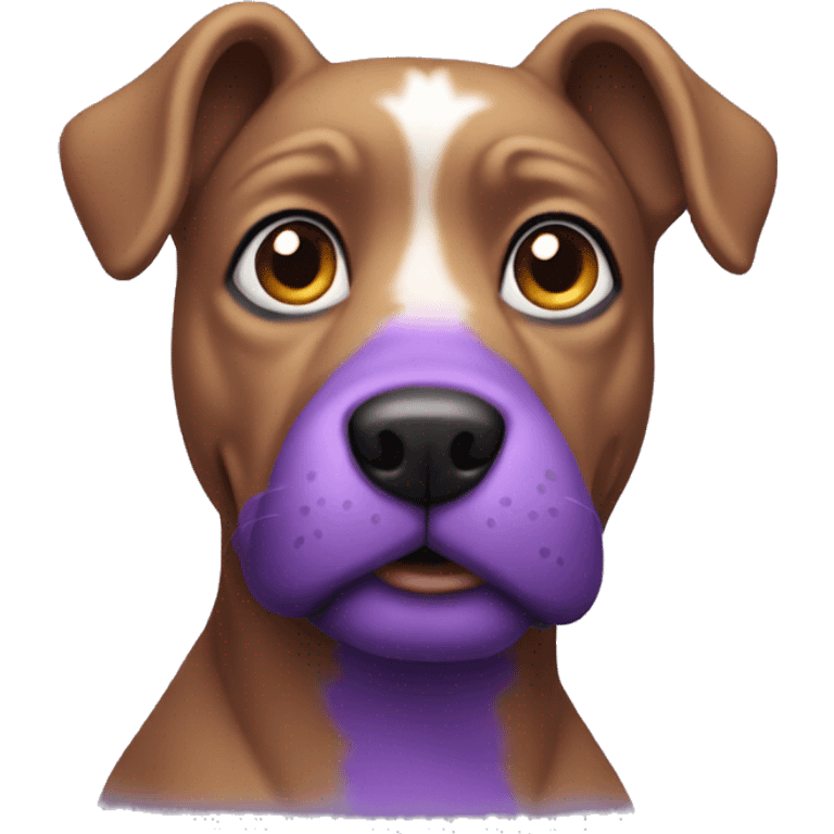 Purple dog emoji