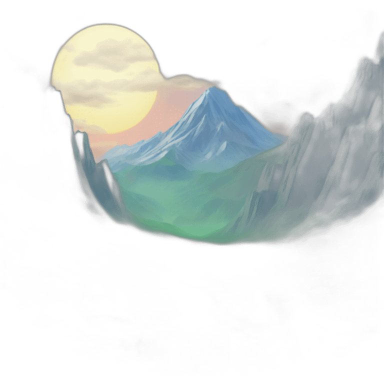 anime mountain scenery emoji