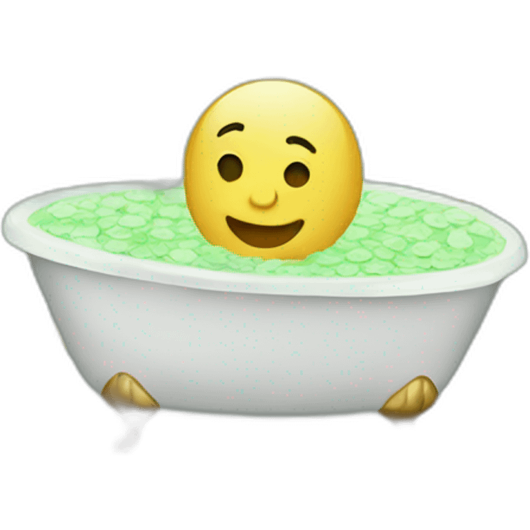 Money bath emoji