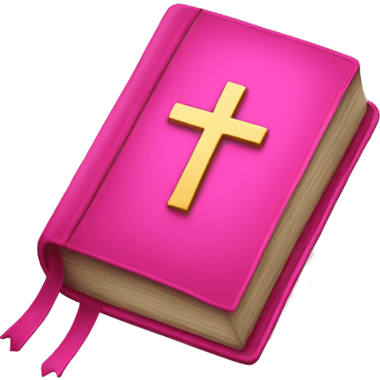 Pink Bible  emoji