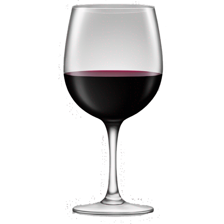 black and white wine glass emoji