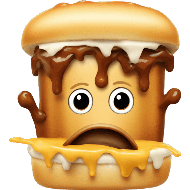 Poutine mange du boudins  emoji