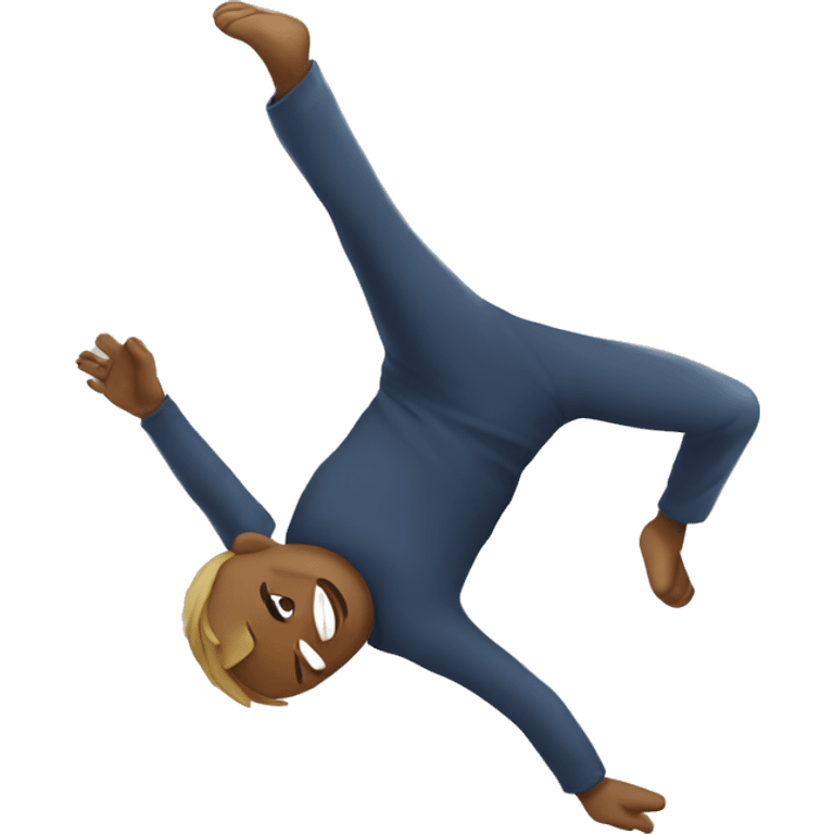 A person doing a backflip ￼ emoji