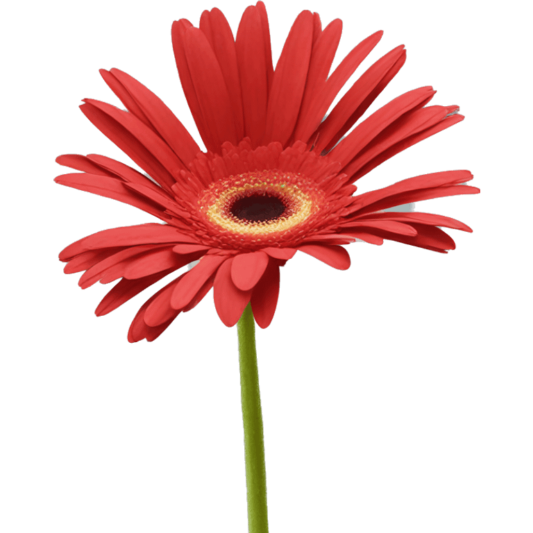 long stem Gerbera roja emoji