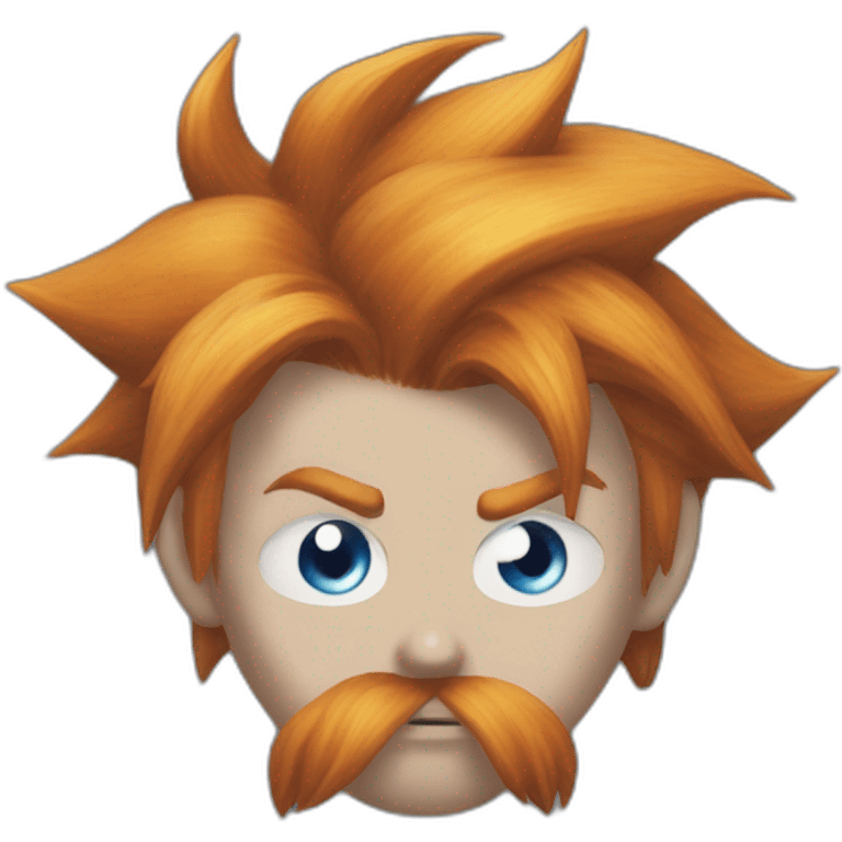 Ginger cloud strife with evil eye emoji