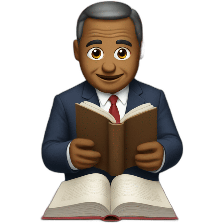 president reading book  emoji