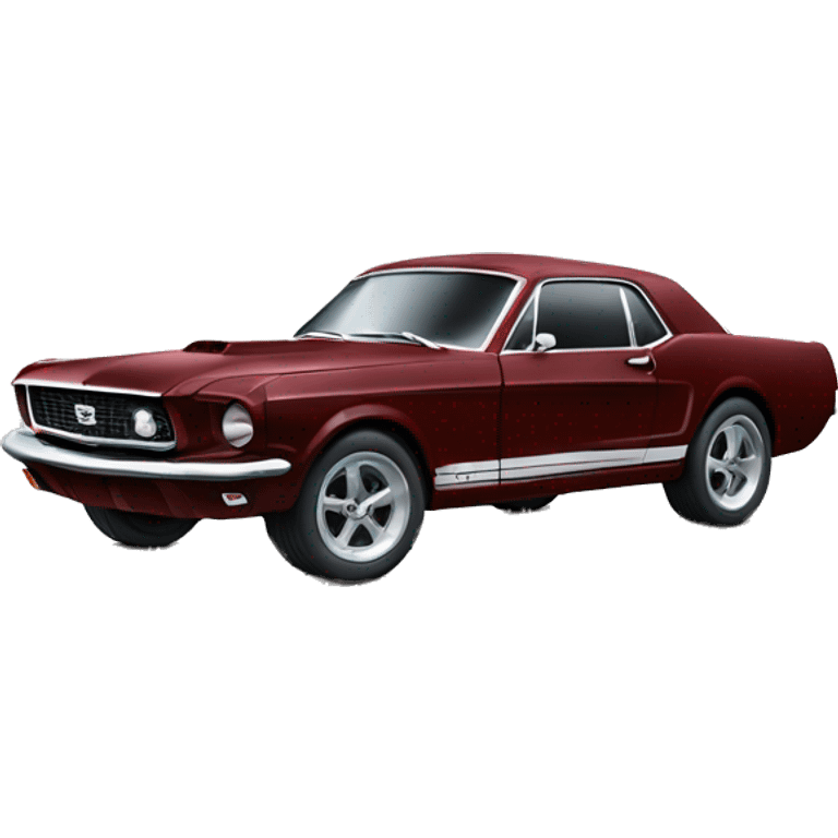 dark red classic mustang emoji