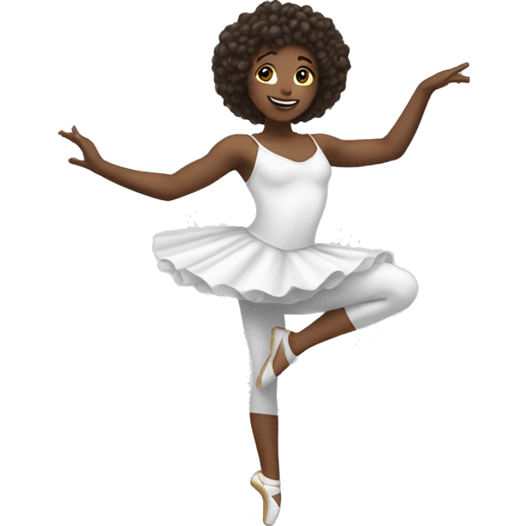 dancer with a white tutù  emoji