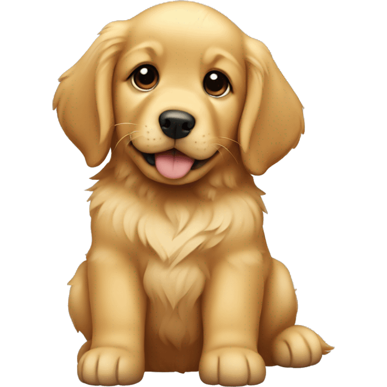 golden retriever puppy emoji