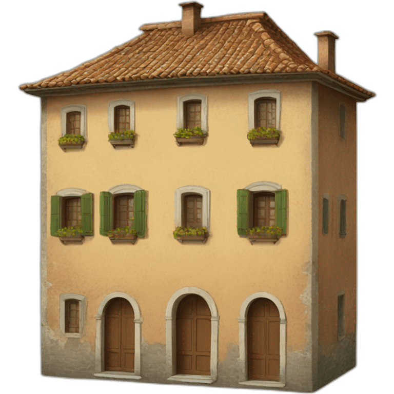 old italian house emoji