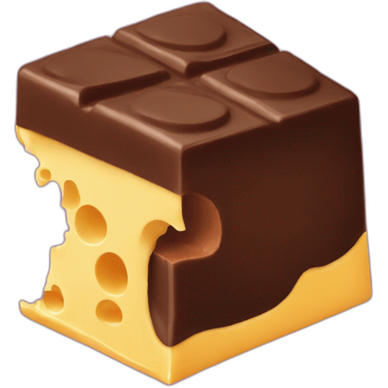 chocolate with cheese emoji