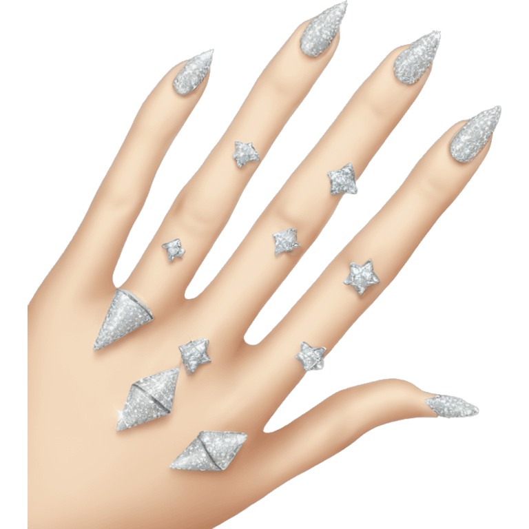 nails with diamonds  emoji