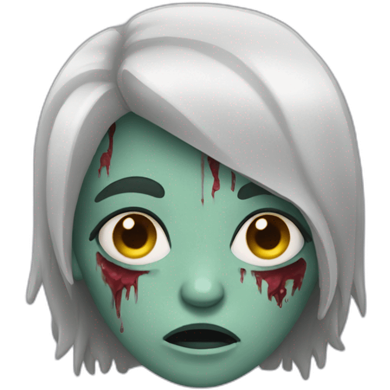 sleepy zombie woman emoji