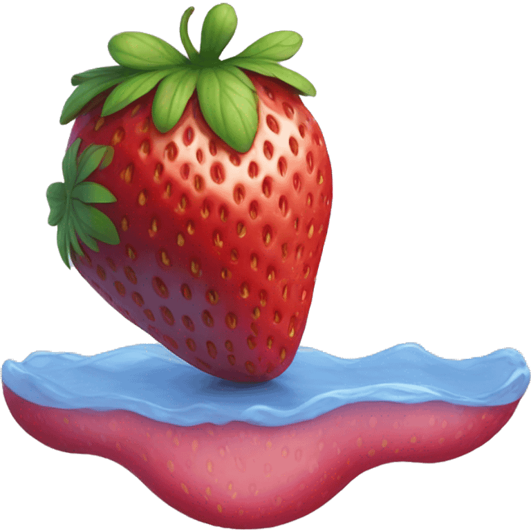 Strawberry tanghulu  emoji