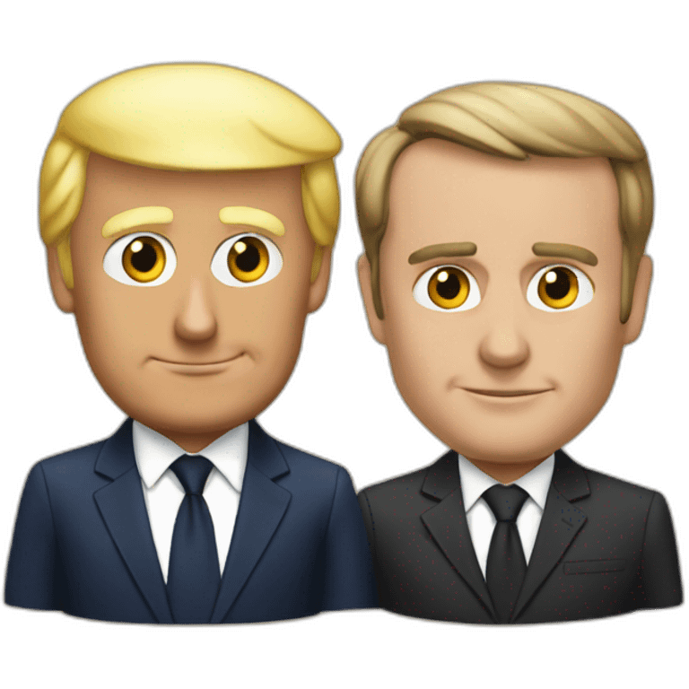 macron and trump emoji