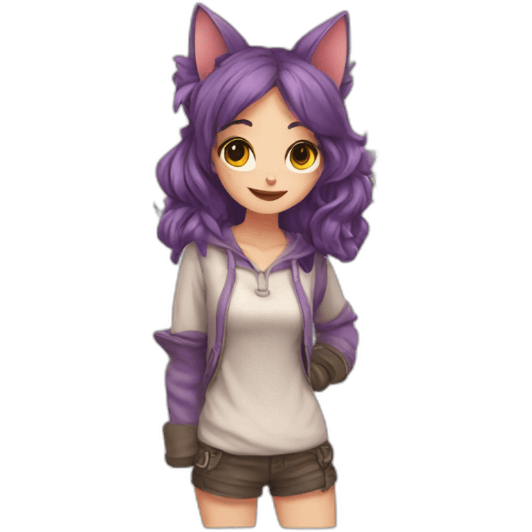 Catgirl e/acc emoji