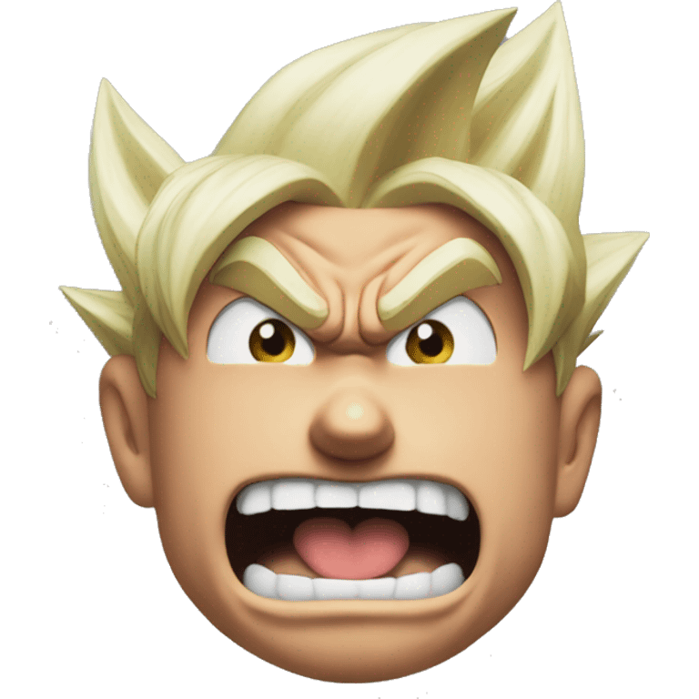 Goku has a rage emoji