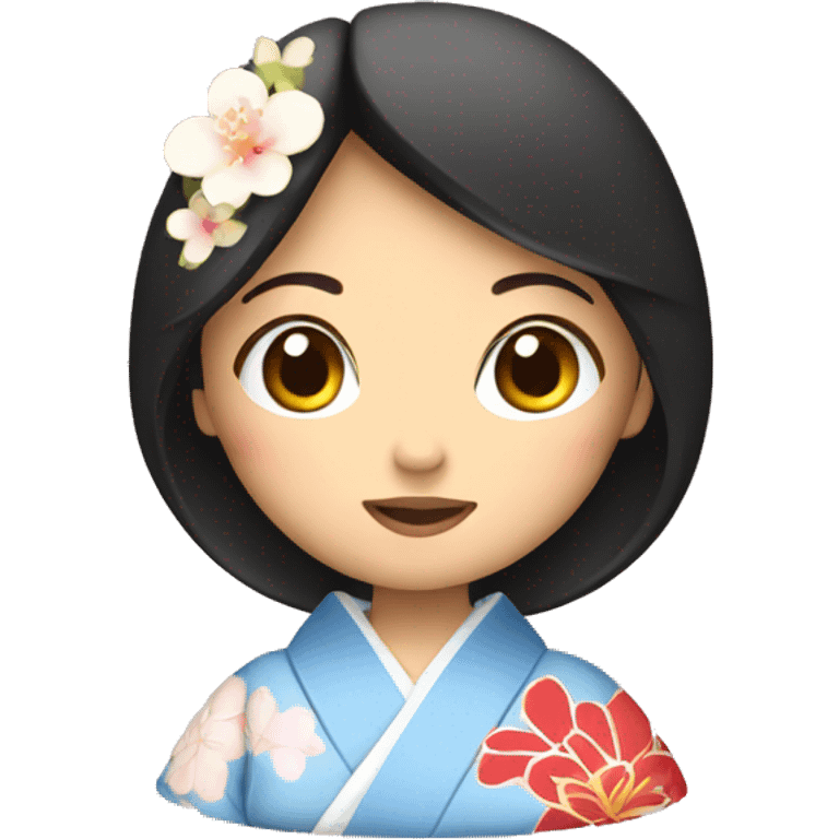 Japanese woman in kimono emoji