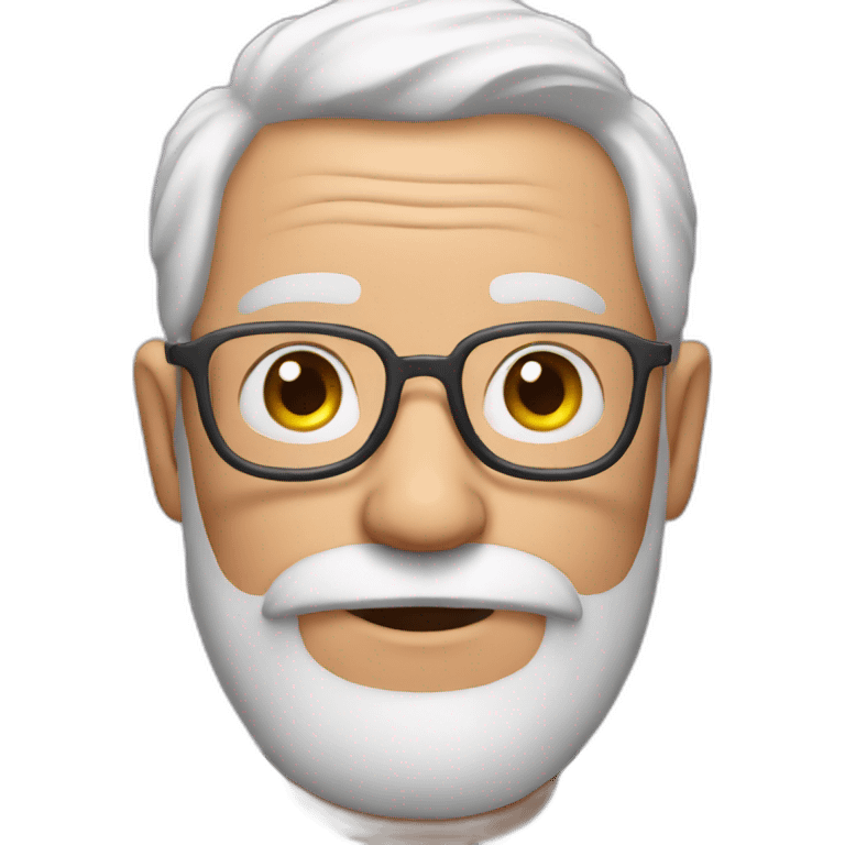 grandpa with pink hair and pink beard emoji