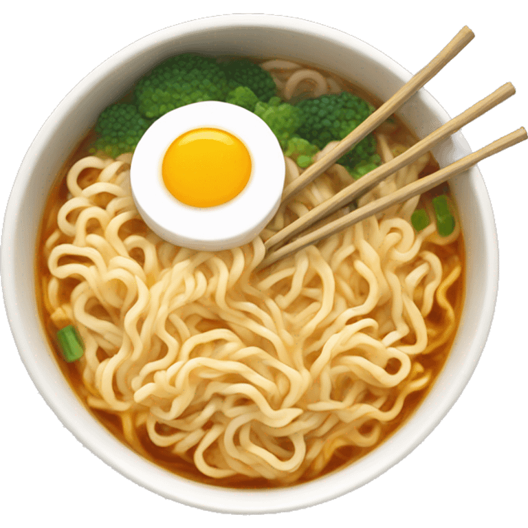 Bowl of warm ramen  emoji