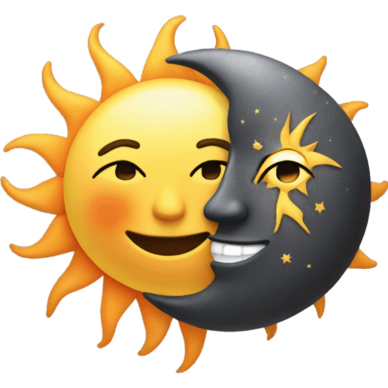 sun and moon emoji