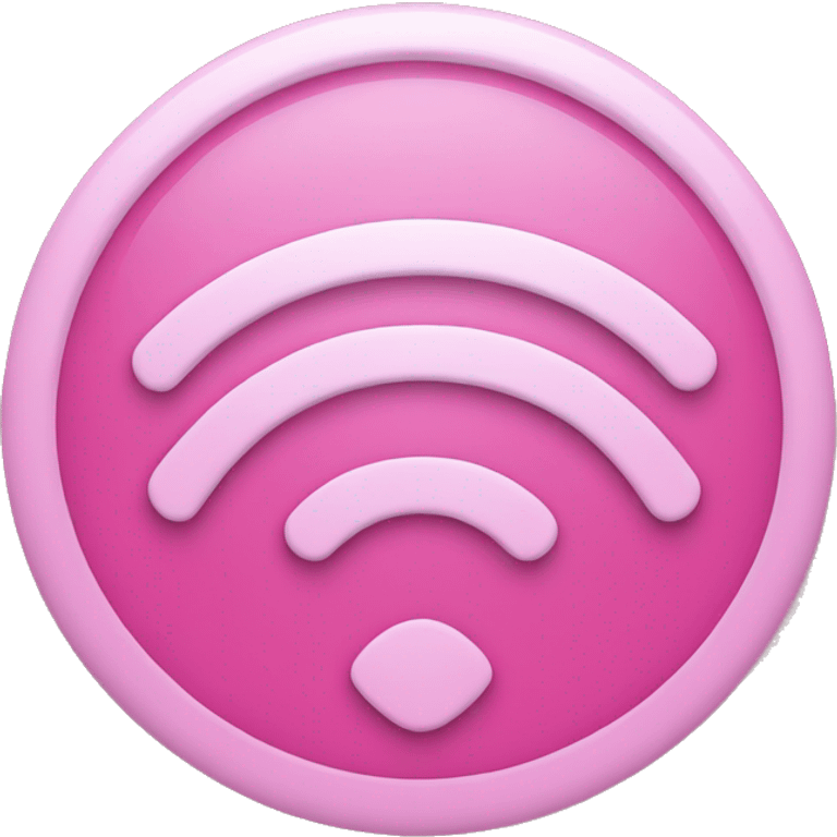 Pink Wi-Fi symbol emoji emoji