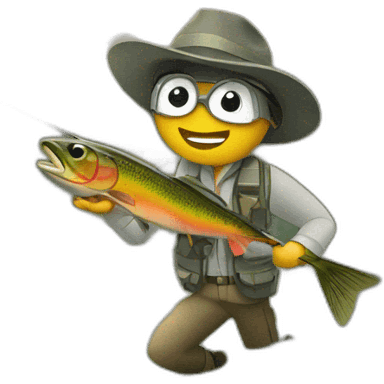 Fly fishing emoji