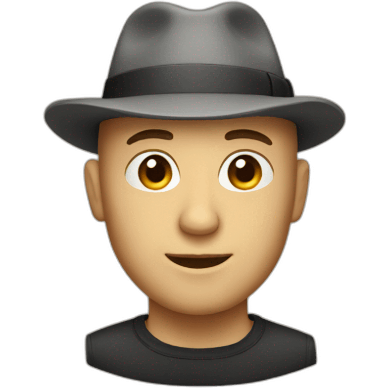 bald dude with a fedora emoji