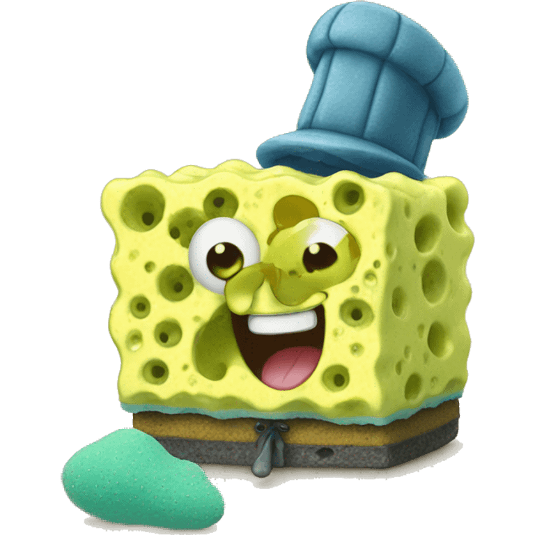 cute baby sponge bob emoji