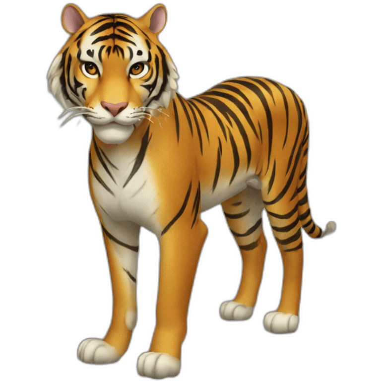 Tigre sur cheval emoji