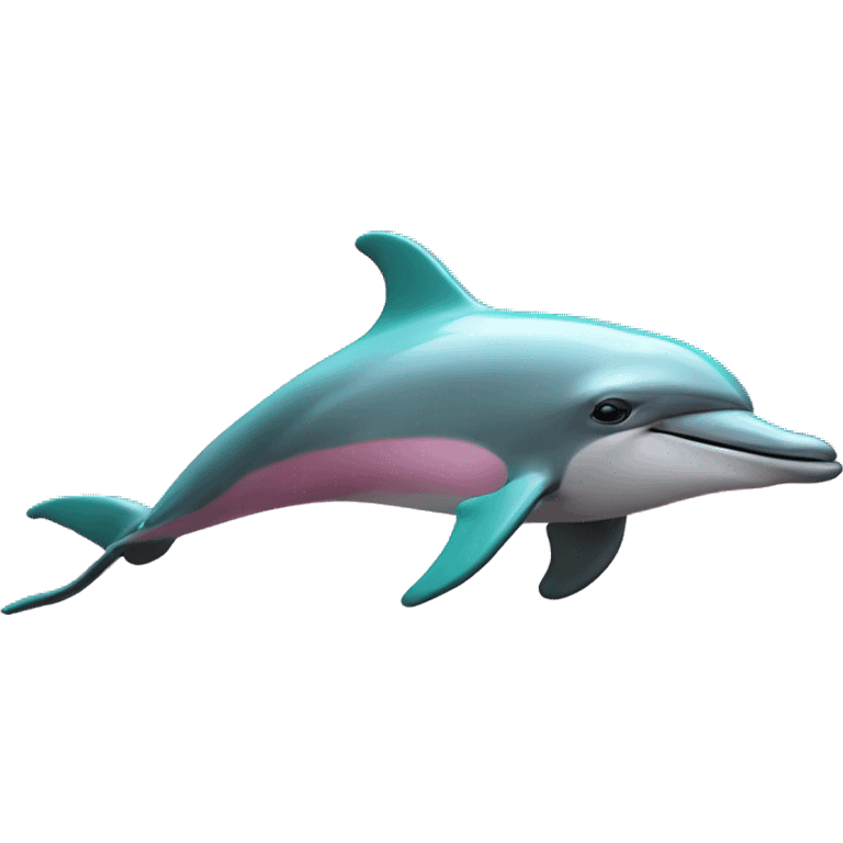 Dolphins in pink  emoji