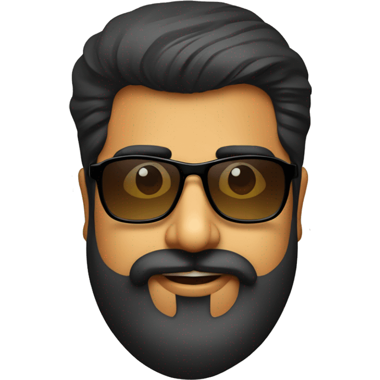 Malayalam actor Mammootty with beard and Sunglasses emoji