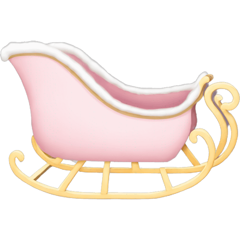 light pink sleigh emoji