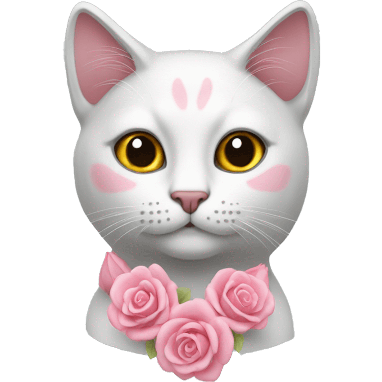 katze mit rosa herzen emoji