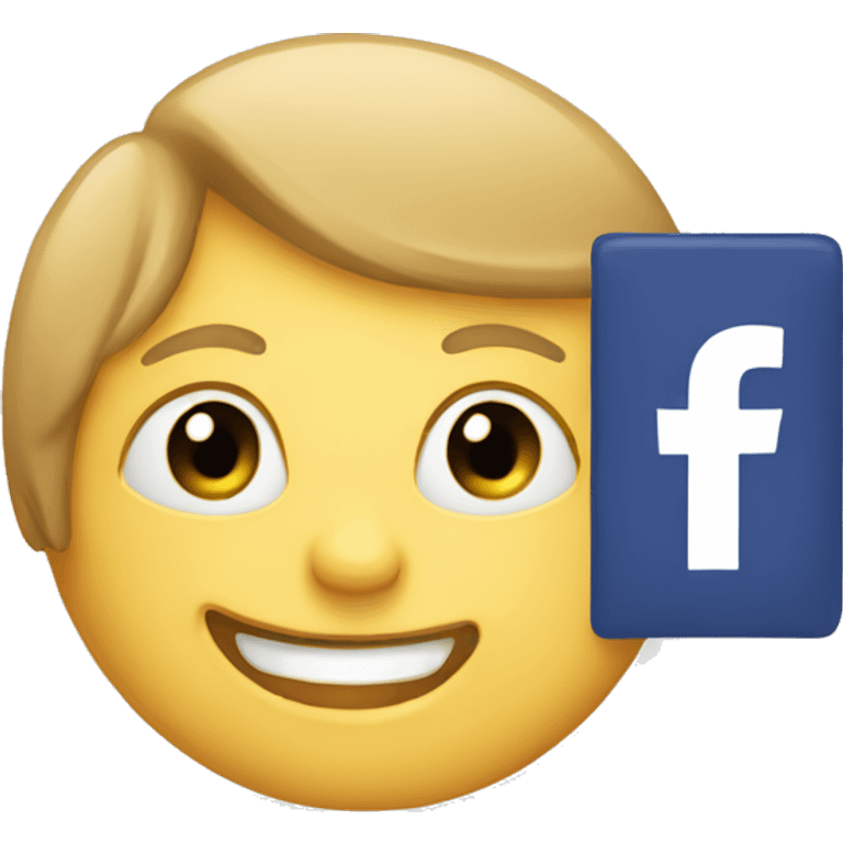 Facebook logo emoji