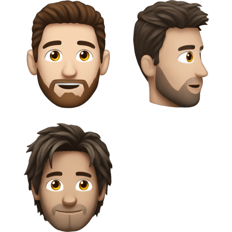 Messi with Javier Milei Hair emoji