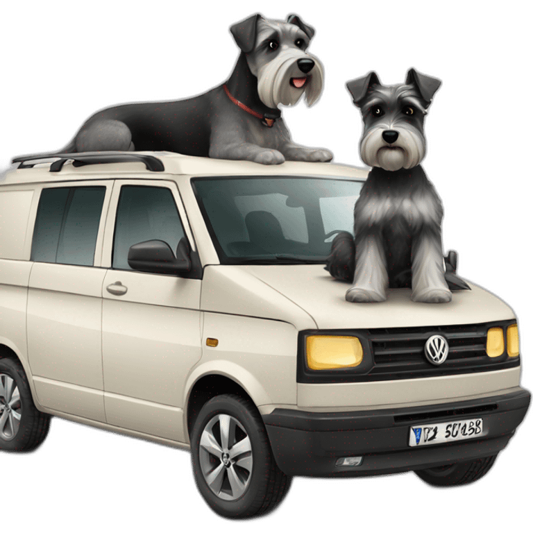 Zwergschnauzer & VW California emoji