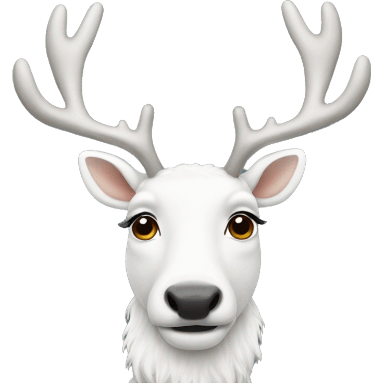 white reindeer emoji