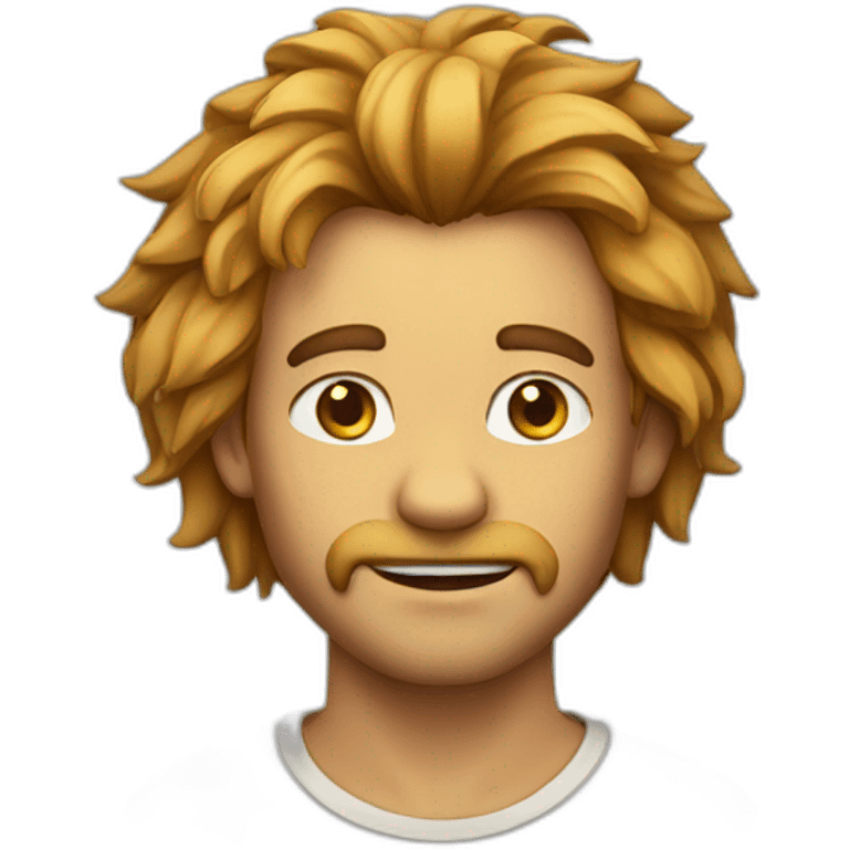 Homme au visage de lion emoji